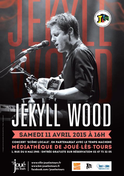 Jekyll Wood en concert à la médiathèque de Joué en partenariat avec Le Temps Machine.11/04/2015